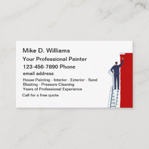Tableau Maison professionnelle Carte de visite mod