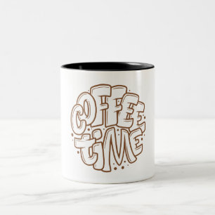Tableau noir Laisser le café Temps minimal Mug