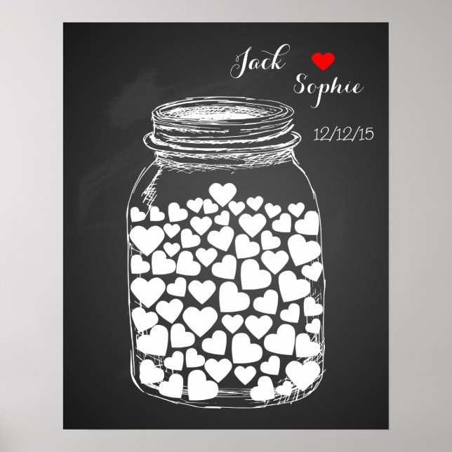 Tableau noir mason du livre d'invité mariage alter (Devant)