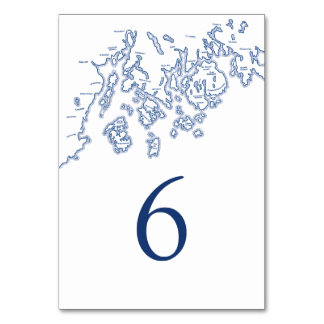 Tableau numéro 6 avec carte de la baie Penobscot