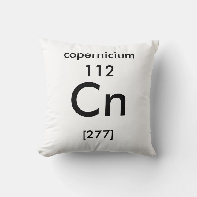 Tableau périodique 112 Coussin Copernicium (Recto)