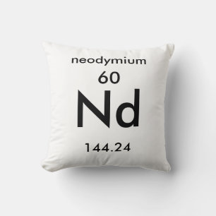 Tableau périodique 60 Coussin de néodyme