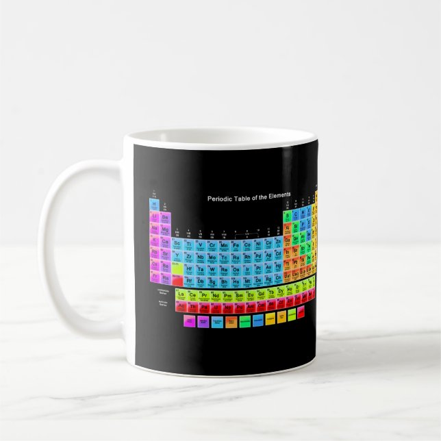 Tableau périodique des éléments Mug de café (Gauche)