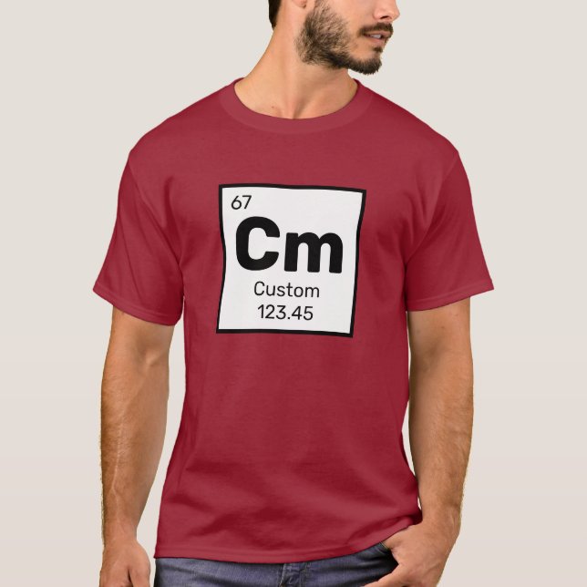 Tableau périodique - T-shirt élément personnalisé (Devant)