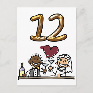 Tableau personnalisé Numéro 12 Cartes postales