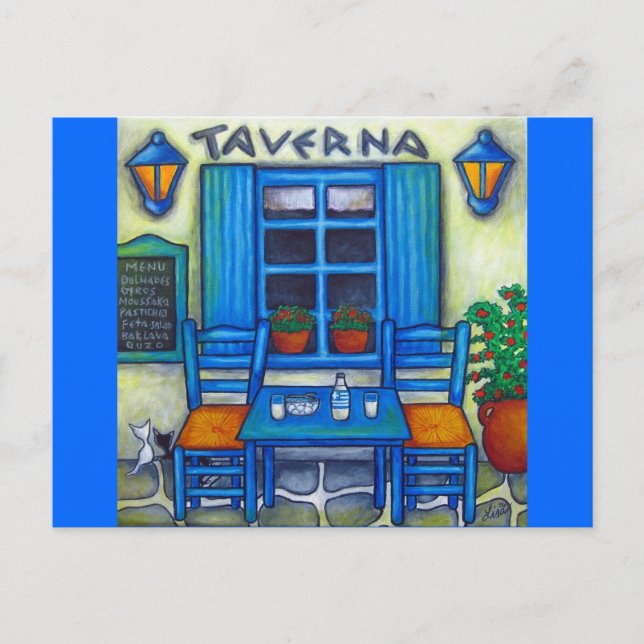 Tableau pour deux cartes postales en Grèce (Devant)