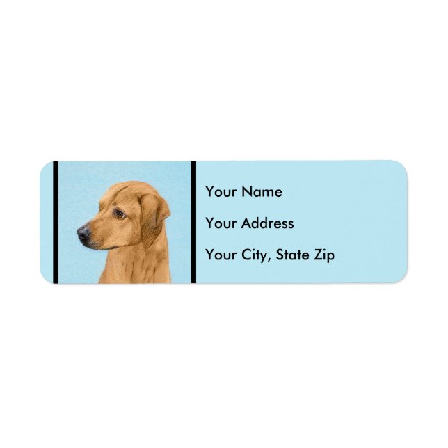 Tableau Rhodesian Ridgeback - Art Chien original (Devant)