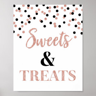 Tableau rose de dessert de bonbons et de festins à