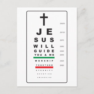 tableau visuel jésus - carte postale