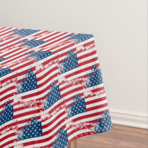 Tablecloth "60x84" July 4th Patriotic USA Flag