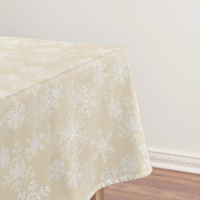 Tablecloth "60x84" Snowflakes (In Situ)
