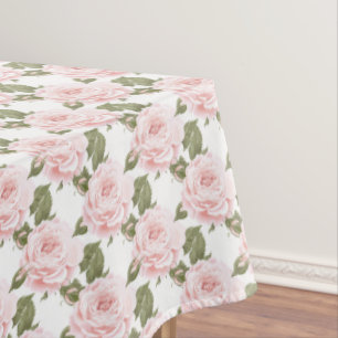 Tablecloth "60x84" Vintage Pink Roses