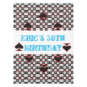 Tablecloth Ace Card Spades Red Hearts