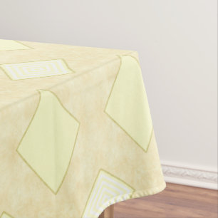 Tablecloth Beige Gold Stripe