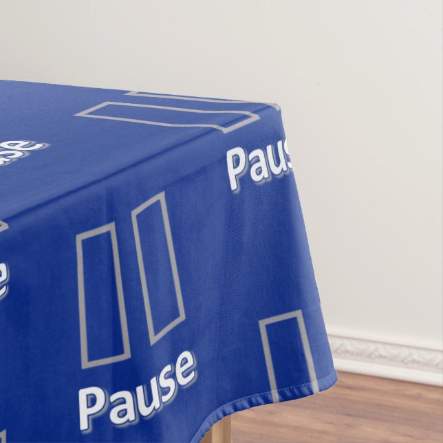 Tablecloth Blue Pause  (In Situ)
