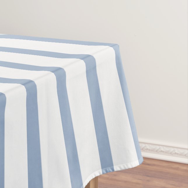 Tablecloth Blue & White Stripe (In Situ)