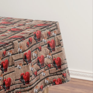 Tablecloth Boxing Gloves