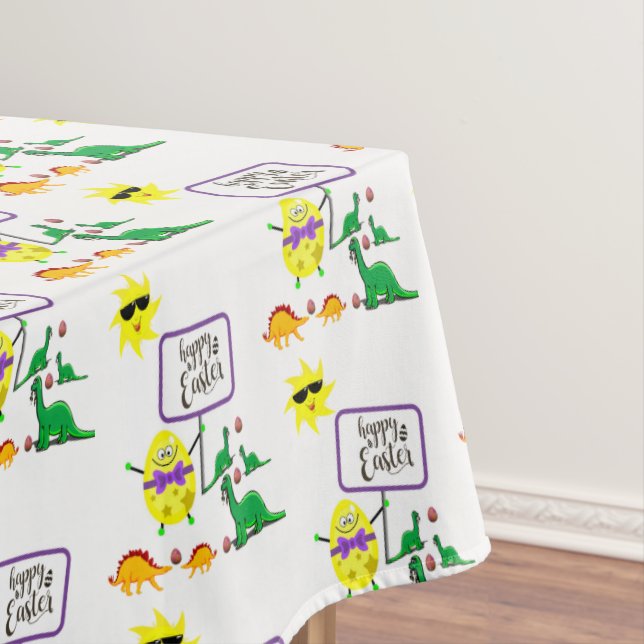 Tablecloth Easter Dinosaur (In Situ)
