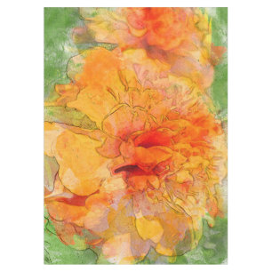 Tablecloth Golden Marigold Watercolor