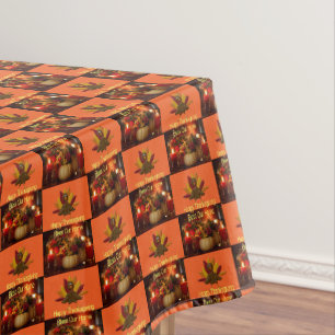 Tablecloth Happy Thanksgiving Bless Our Home