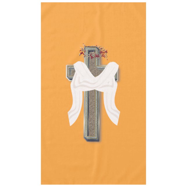 Tablecloth Household Linen Orange Background (Front)