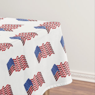 Tablecloth July 4th Patriotic Flag