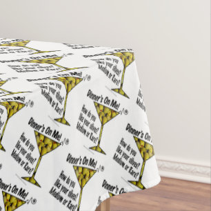 TABLECLOTH - MEDIUM or RARE MARTINI OLIVES?