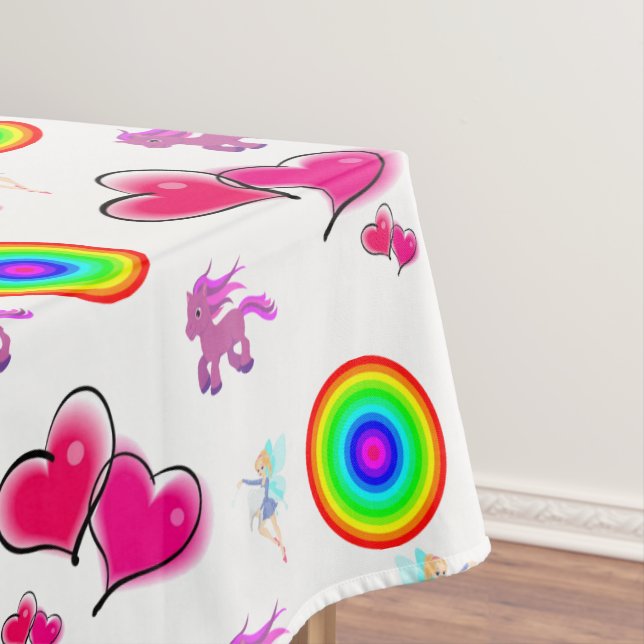 Tablecloth Pink Hearts (In Situ)