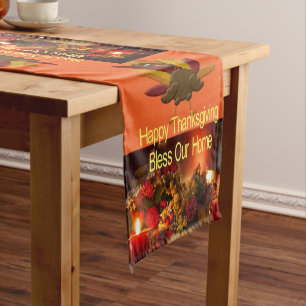 Tablecloth Runner Happy Thanksgiving Day