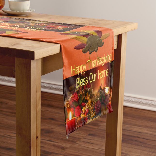 Tablecloth Runner Happy Thanksgiving Day (In Situ)