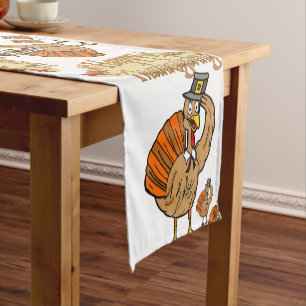 Tablecloth Runner Happy Thanksgiving Day
