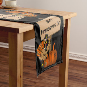 Tablecloth Runner Happy Thanksgiving Day