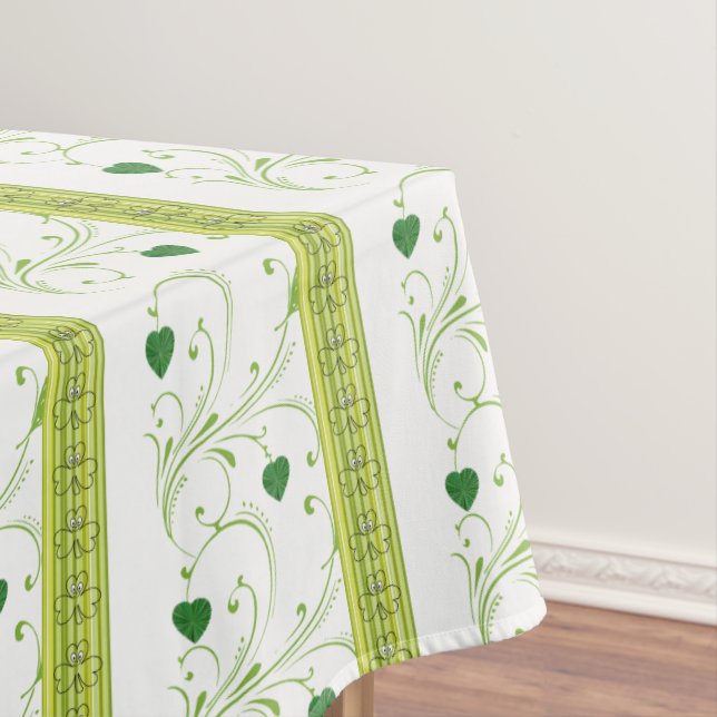 Tablecloth Saint Patrick's Day Clovers (In Situ)