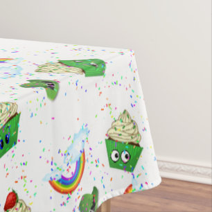 Tablecloth Saint Patrick's Day Cupcake Birthday