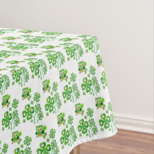 Tablecloth Saint Patrick's Day Owl