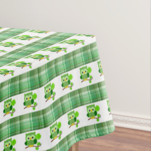 Tablecloth Saint Patrick's Day Owl