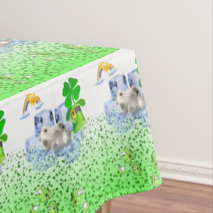 Tablecloth Saint Patrick's Day Polar Bear