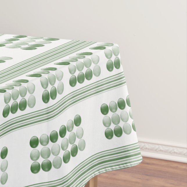 Tablecloth Stripe Green (In Situ)