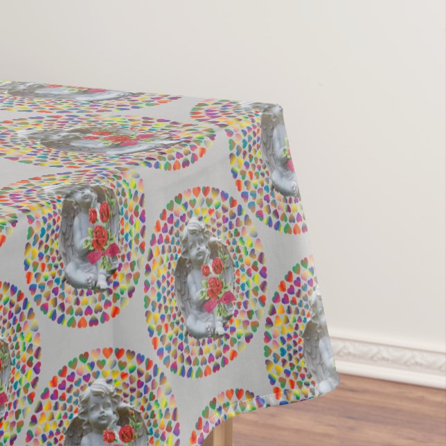 Tablecloth Valentine's Day Angel (In Situ)