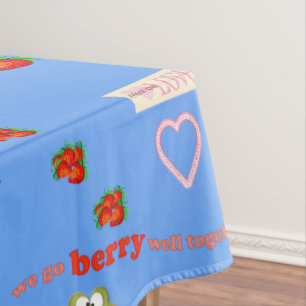 Tablecloth Valentine's Day Berry Frog Love 