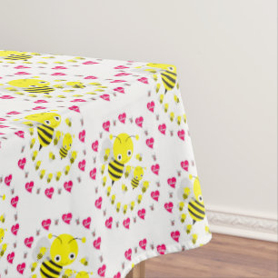Tablecloth Valentine's Day Bumblebee