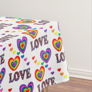 Tablecloth Valentine's Day Love