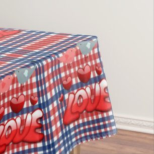 Tablecloth Valentine's Day Love