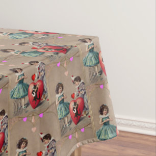 Tablecloth Valentine's Day Vintage