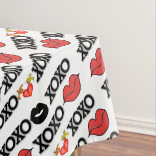 Tablecloth Valentine's Day Xoxo