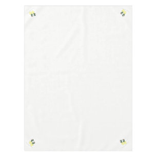 Tablecloth White Cactus Yellow