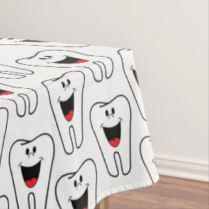 Tablecloth White Teeth Smile Dentist