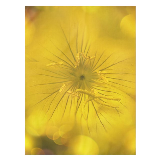 Tablecloth Yellow Bokeh Flower (Front)