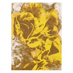 Tablecloth Yellow Rose Watercolor