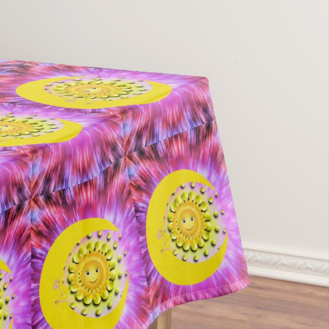 Tablecloth Yellow Sun Moon (In Situ)